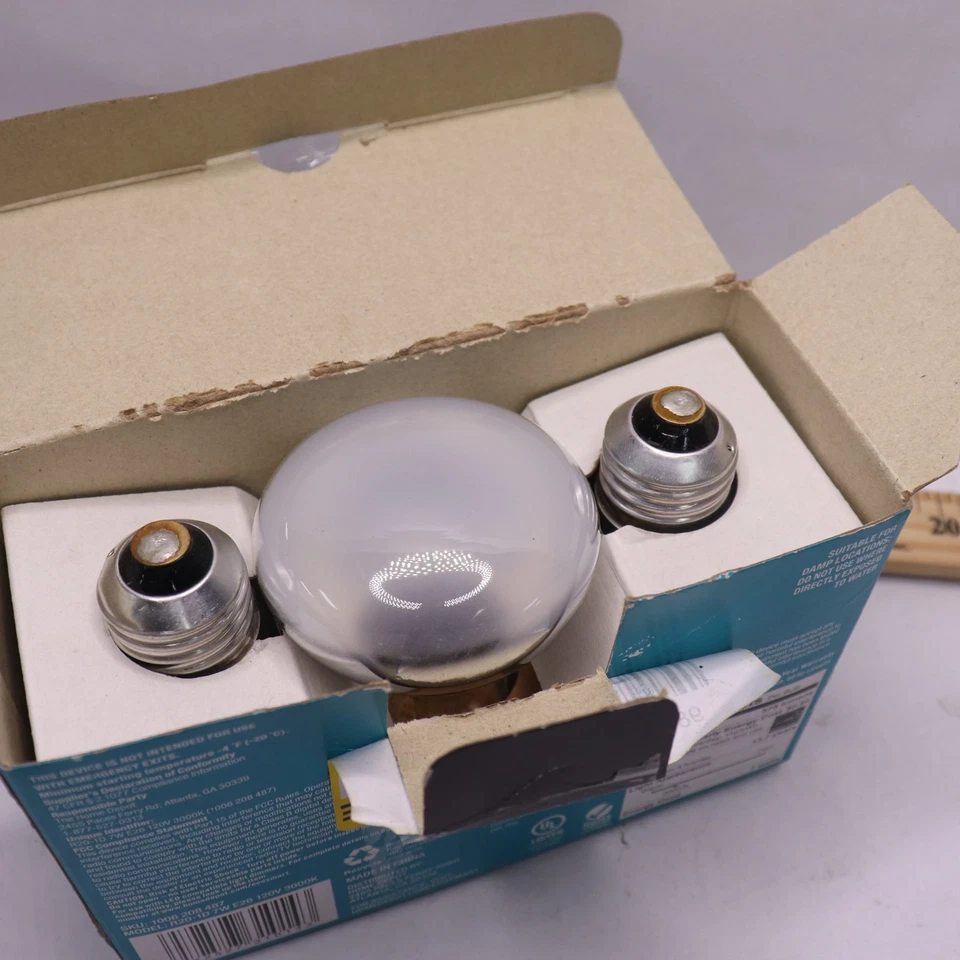 (3-Pk) EcoSmart Equivalent LED Light Bulb Bright White 50W R20-1D7WE26120V3000K - Image 3 of 4