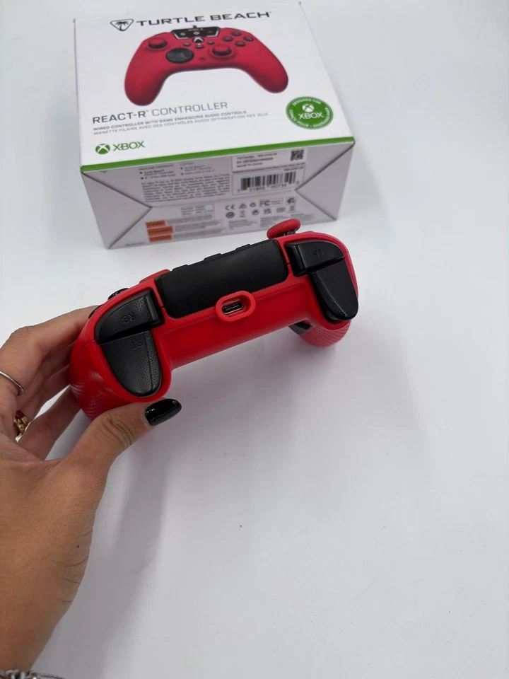 Turtle Beach REACT-R Controller Rosso Xbox Series X|S One PC - drift anal. dex - Immagine 3 di 4