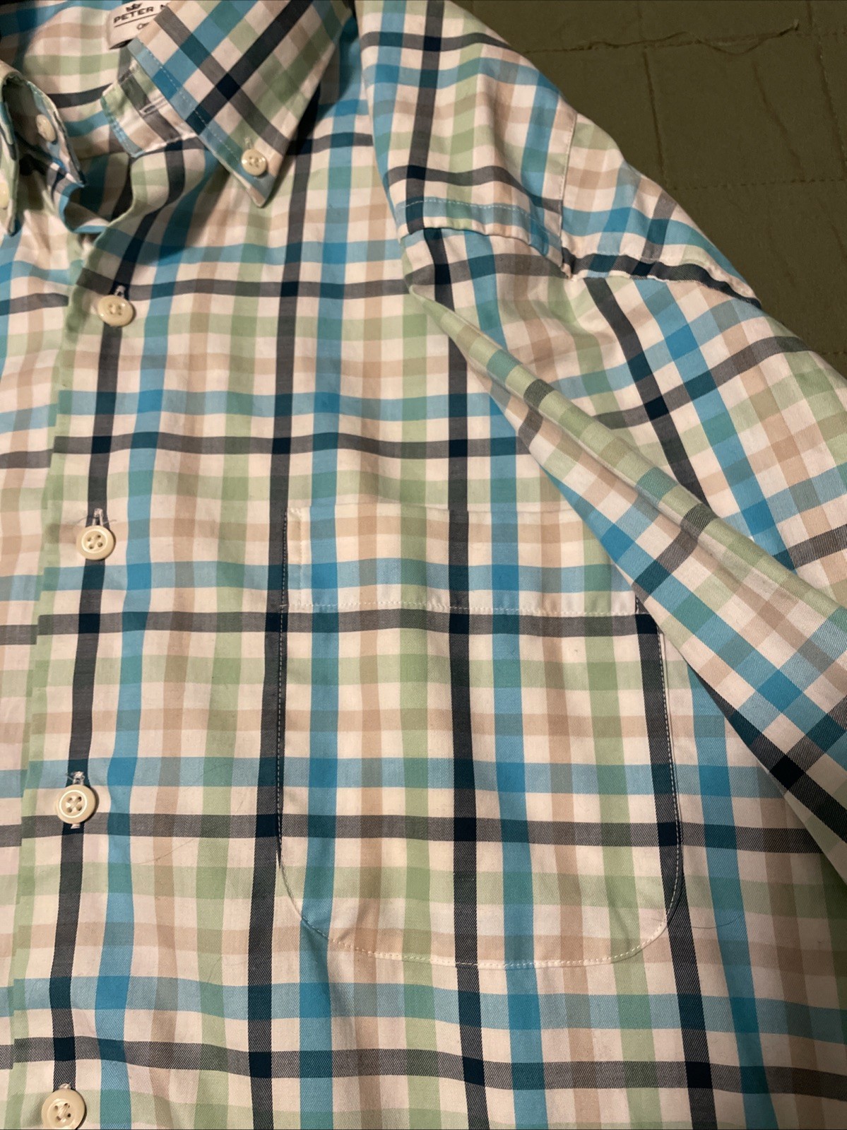 Peter Millar (2)  Medium Plaid Button Down Long S… - image 4