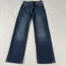 Gap Kids Big Boys Jeans 10 Adjustable Waist Straight Fit Denim Faded Western