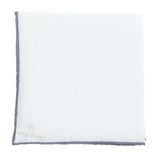 Fiori Di Lusso White Geometric Pocket Square - 12" x 12" FN7181712