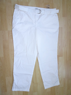Damen Jeans Hose von WALBUSCH Gr 48 strahlendes Weiß Baumwolle 2 Längen möglich