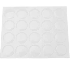 Tosnail 300 Pieces Round Clear Epoxy Stickers for Bottle Cap 1 inch, 