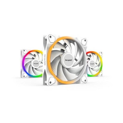 be quiet! LIGHT WINGS WHITE 120mm PWM high-speed 3er Pack Gehäuselüfter BL101