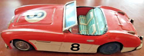 1960s Bandai Austin-Healey No. 8 Tin Friction Car Japan