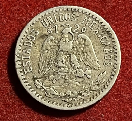 1934 Mexico 20 Centavos Silver — photo from another recent sale