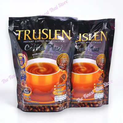 Truslen Instant Coffee Mix Powder Coffee Plus Sugar Free Value Size 16g x 30 Sac