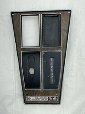 1972-1976 Corvette 454 Shift Plate Auto Shifter Ashtray Console Woodgrain Trim
