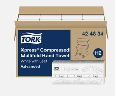 Tork Xpress Compressed Multifold Hand Towel White, 12 x 250 Sheets NEW