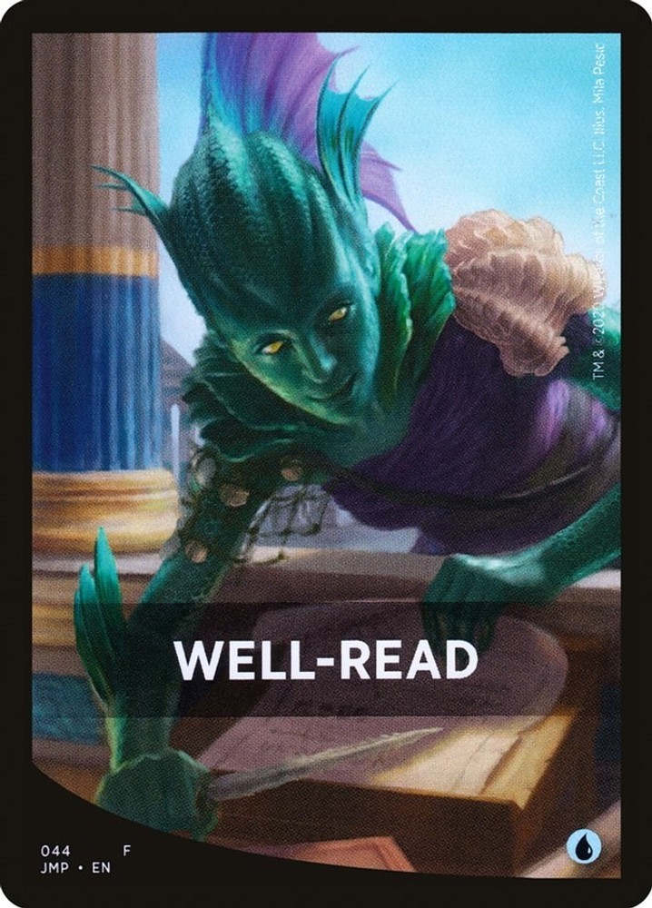 Well-Read Theme Card - [JMP - 44] - NM - MTG - Jumpstart
