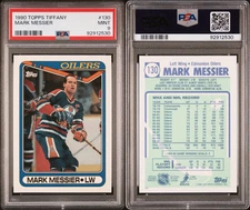 1990 Topps Tiffany Mark Messier PSA 9 MINT #130 HOF Low Pop