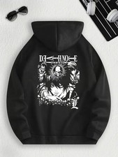 Men'S Anime Graphic Hoodie - 360g Knit Sweatshirt with Kangaroo Pocket  Adjusta