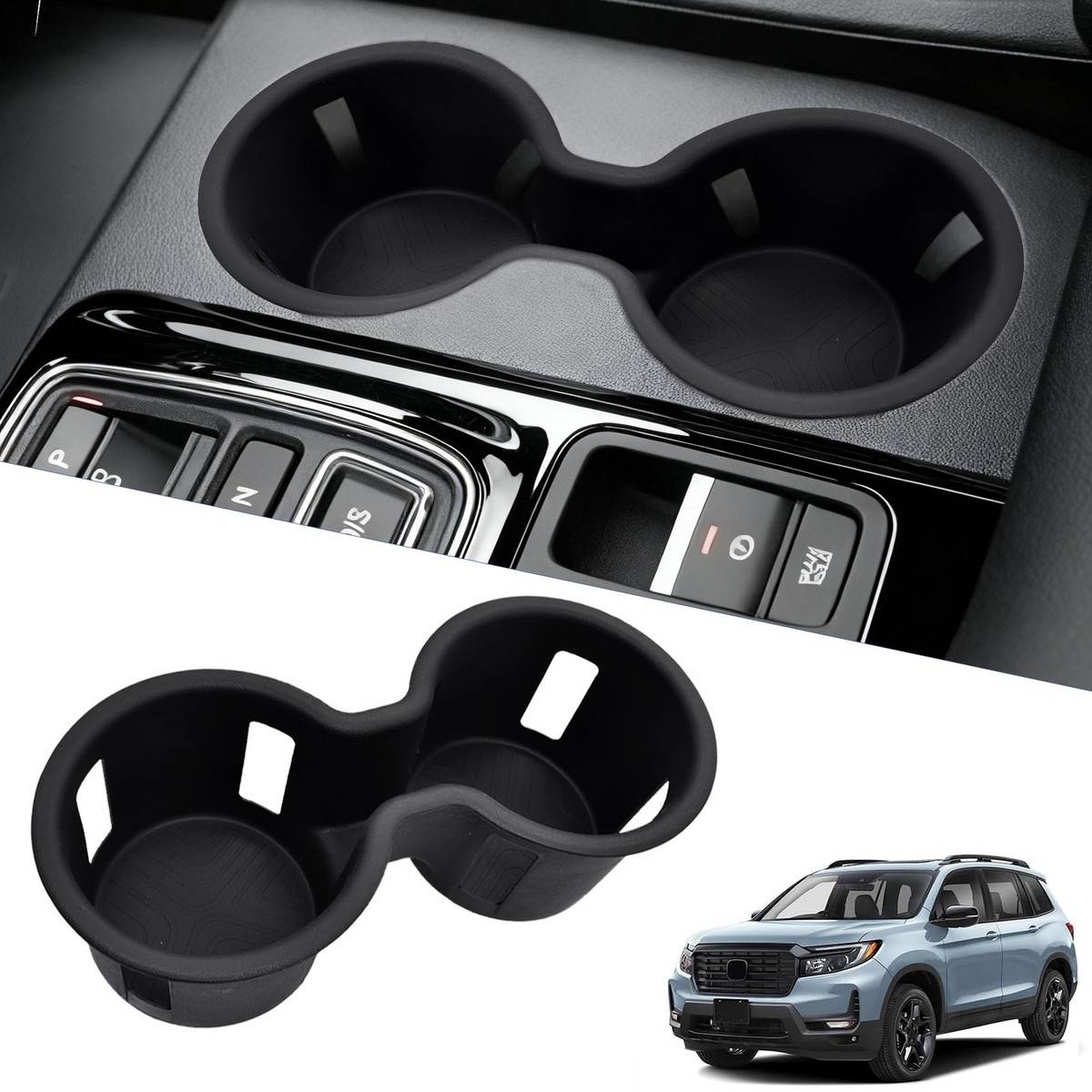 Silicone Fit 2024-2026 Honda Ridgeline Passport Center Console Cup