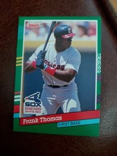 Vtg 1991 Donruss #477 FRANK THOMAS White Sox Blue Jays A’s 1B DH MLB HOF NrMt/Mt
