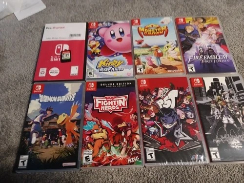 Lot of 8 nintendo switch games Kirby, Fire Emblem, Persona