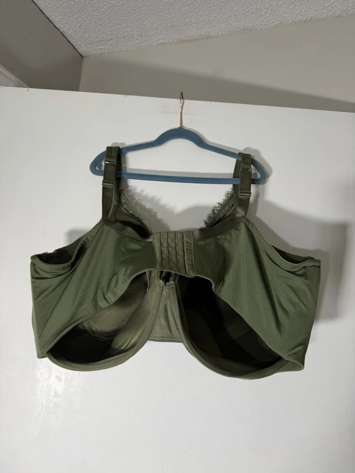 Cacique 轻薄衬里全覆盖文胸 50H 绿色钢圈 Lane Bryant See Desc — 第 3/4 张图片