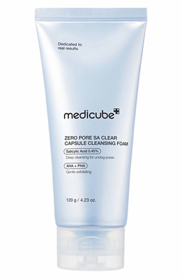 medicube Zero Pore SA Cleansing Foam AHA PHA Deep Clean Face 4.23oz