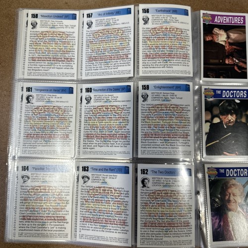 DR WHO - Cornerstone Series 2 - Complete VINTAGE Base Set (110 cards) - 1995 - Picture 12 of 24