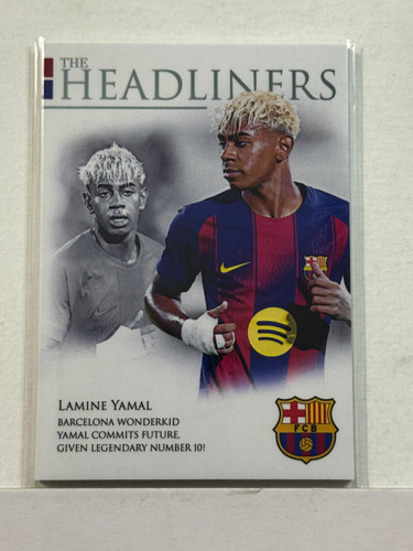 2025/26 Futera Headliners Barcelona Turquoise #04 Lamine Yamal 80/99