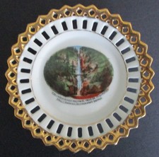 Early 20th Century Souvenir Ribbon Dish Columbia River Highway Oregon