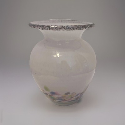 NICO Glass SRL Vase Made in Romania Soft Pink Multi Color Vase