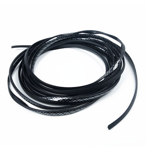 5M Carbon Fiber Car Door Moulding Rubber Scratch Protector Strip Edge Guard Trim - 第 8/13 張圖片