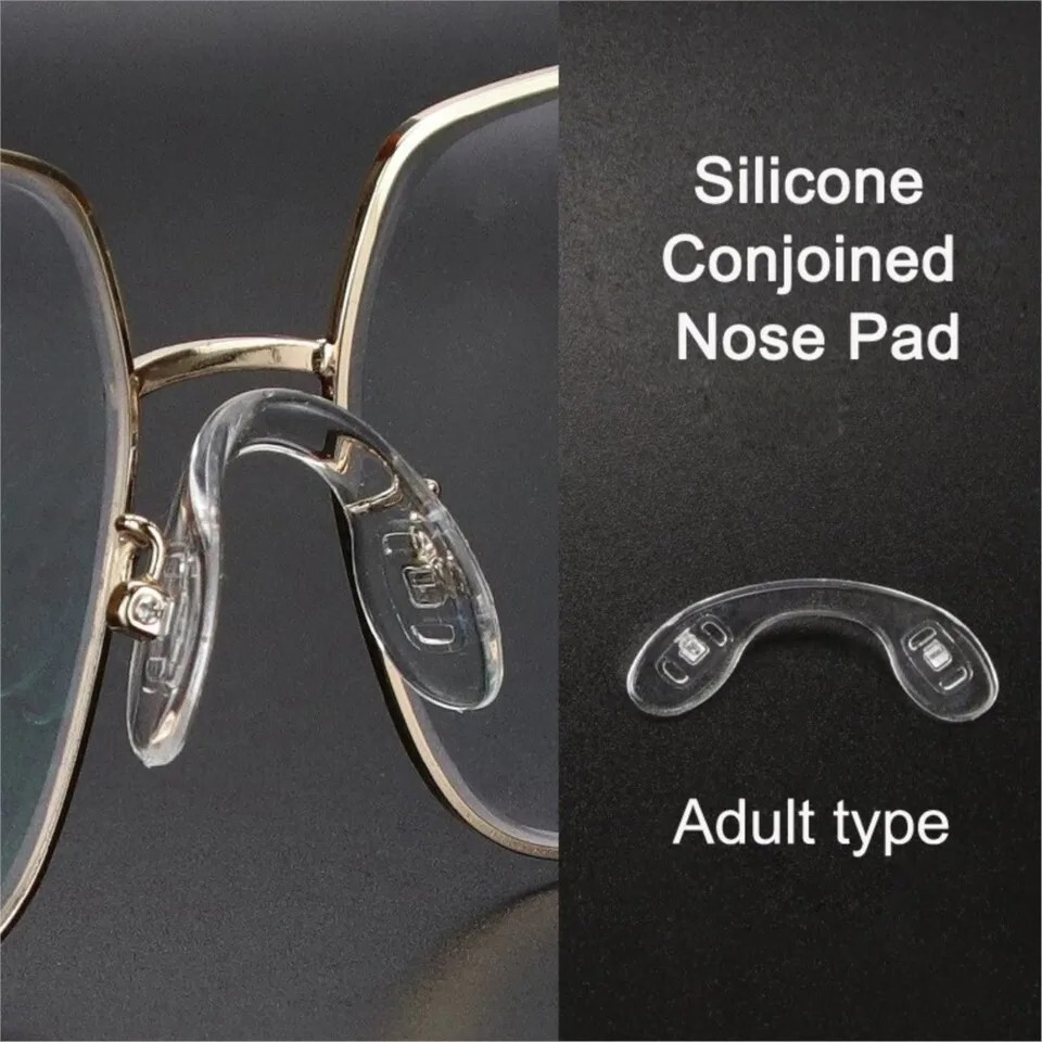 Soft silicone conjoined strap bridge nose pads piece for eye