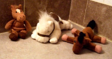 Lot of Three Soft Plush Stuffed Horses by Russ, TY - S 