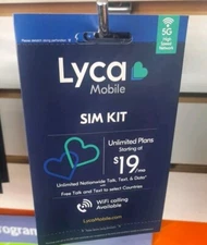 Lycamobile Prepaid $59 X 3 Months High Data plan Preloaded Sim Card Unlimited