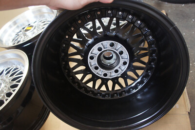 美品 BBS黒 RP S660用6.5J+48,5J+45,PCD100 4H For AE86 240Z Datsun S30 Miata MX5 Civic CRX JDM MESH Style 15