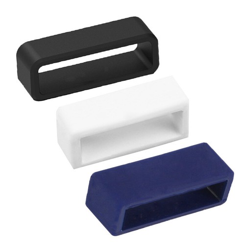 2 Pack Silicone Watch Strap Band Hoop Loop Retainer Buckle Holder Ring Keeper - Picture 2 of 45
