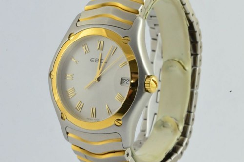 Ebel Classic Wave Quartz Men's Watch 42MM Steel/Gold 1255F41 Vintage with Steel - Picture 4 of 9