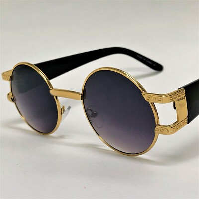 Occhiali Da Sole Tondi Uomo Occhiali Da Sole Uomo Retrò Rotondi - Foto 2