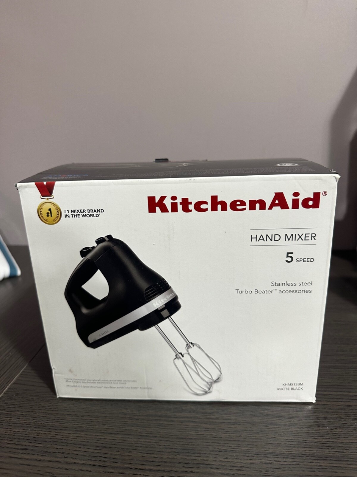 KitchenAid KHMB732BM 7 Speed Handheld Mixer Black Matte 883049535210