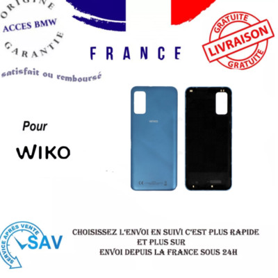 Cache Batterie Bleu Denim D'origine - Pour Wiko Power U10