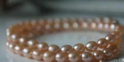 Collar de perlas barrocas multicolores rosa mar del sur natural AAAA de 19" oro 14k P Foto 4 de 4