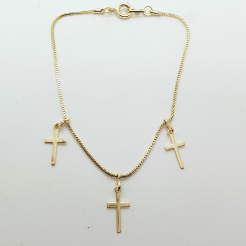 Gold Farbe Armband Retro Twist Kreuz Kette Armband Qualität Schmuck