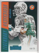 2018 Panini Contenders Legendary Contenders Platinum #9 Dan Marino /25 