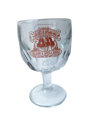 Cheyenne Saloon und Opernhaus Kirche Straße Bahnhof Orlando großer Kelch Vintage