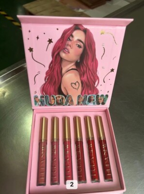 Karol G Huda New  MATTE Liquid Lipstick Set 6 Colors