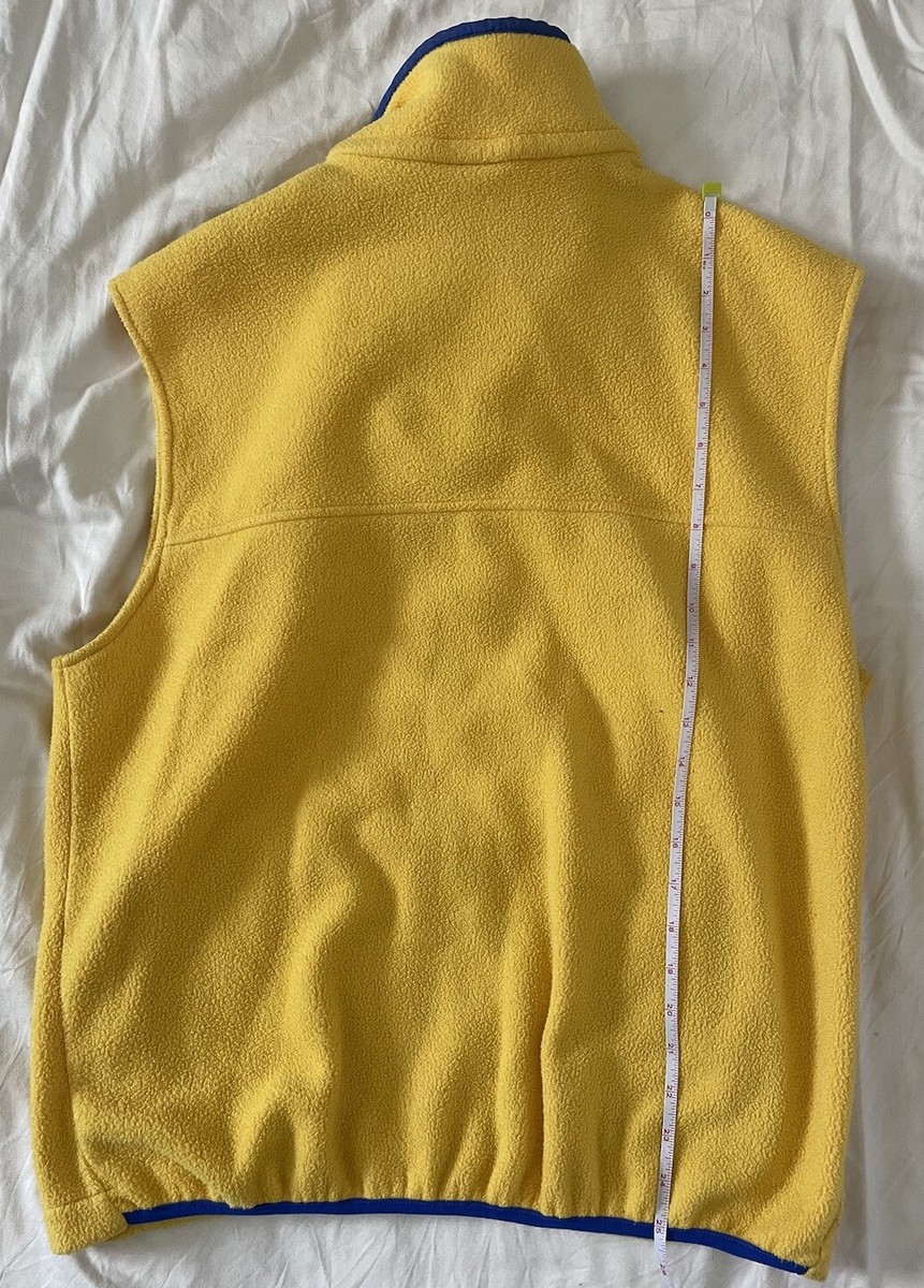 VTG 90's LL Bean Fleece Full Zip Vest Made In US Men's Large | eBay