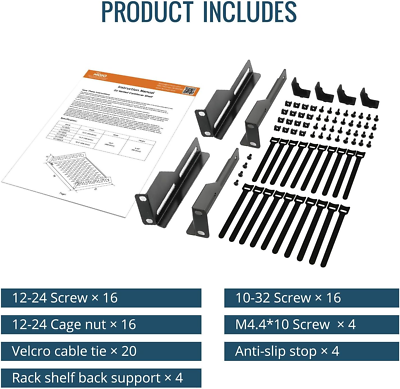 Étagère Pour Rack Serveur 2U - Plateau Cantilever Universel Ventilé