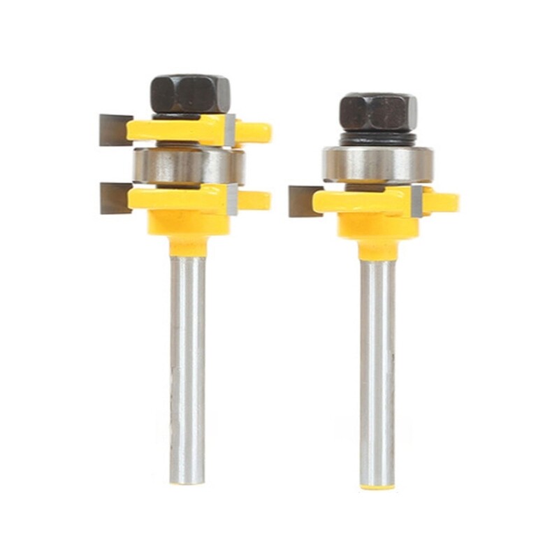 Tongue and Grooves Set for Create Beautiful Joints with 1/4Inch Shank