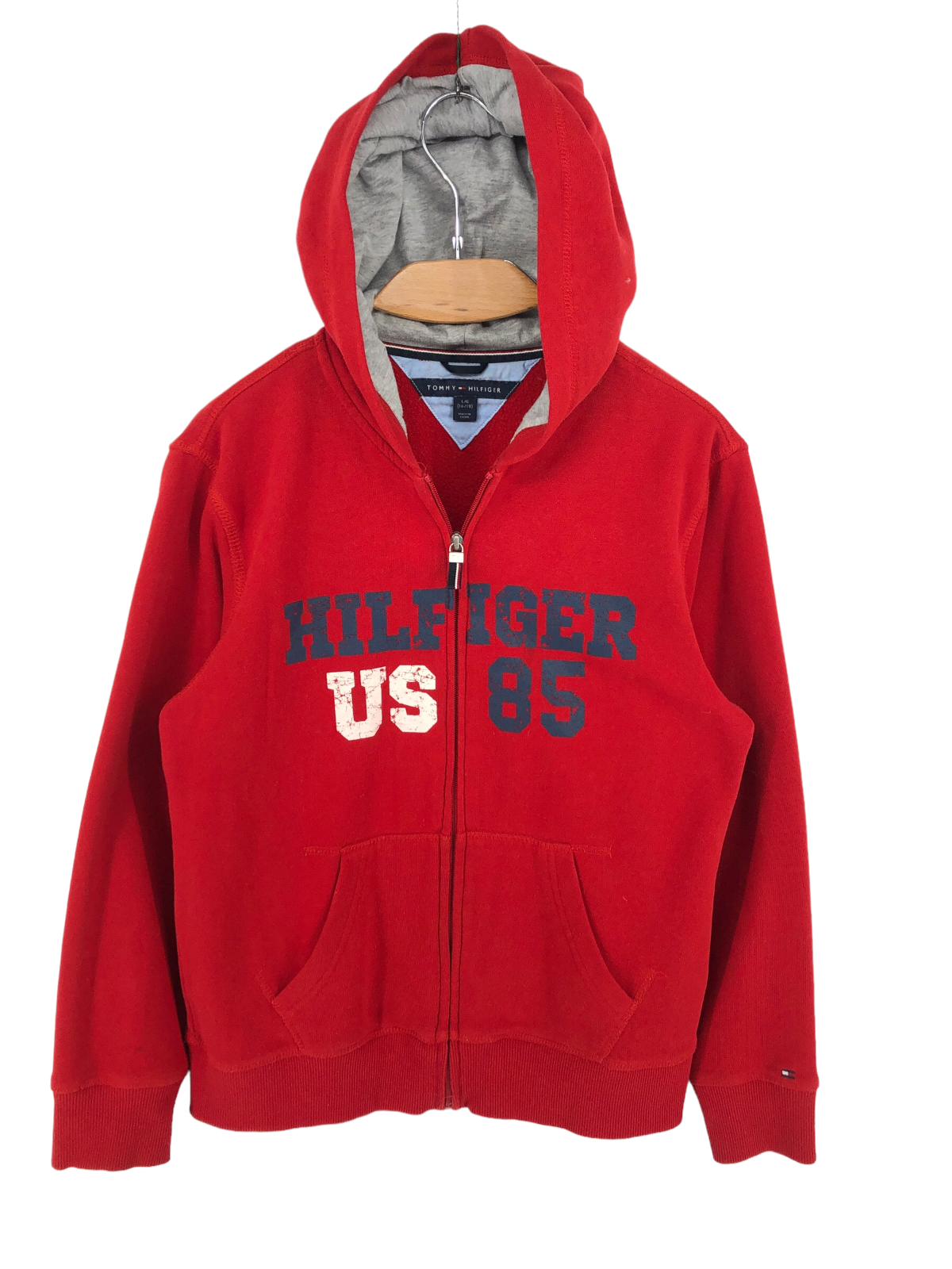 Tommy Hilfiger USA Jacket Boys Full Zip With Hood Size XL 16-18