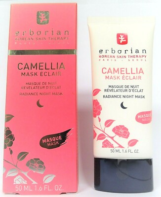 ERBORIAN Camellia Mask Eclair Radiance Night Mask 50ml new