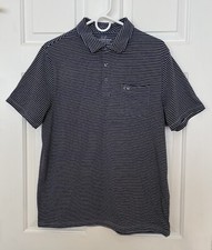 Vineyard Vines Edgartown Polo Shirt Men s Medium Short Sleeve Blue Striped