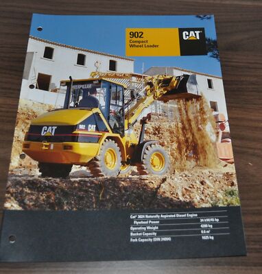 Caterpillar 902 Wheel Loader Specification Technical Data Cat Brochure Prospekt