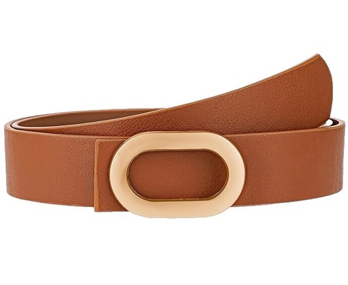 Great Condition F.O.B. Trading Genuine Snakeskin Oatmeal/Maize Belt Women\'s S VTG Women main image 3
