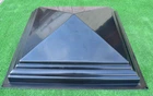 Concrete Mold Pier Caps Fence Capping 17,71x17.71in(450x450mm) ABC plastic P01