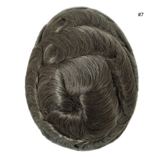 Mens Toupee Lace Front Hair Replacement System Fine Mono Hairpieces Express Ship - Picture 22 of 46